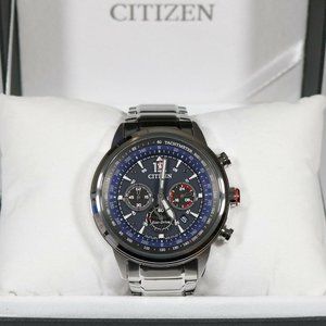 Citizen Eco Drive Men's 44mm Blue Multi Dial Watch